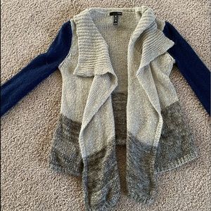 Blue and Grayish/ brown Cardigan
